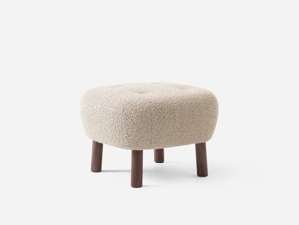 Andtradition pouf karakorum walnut