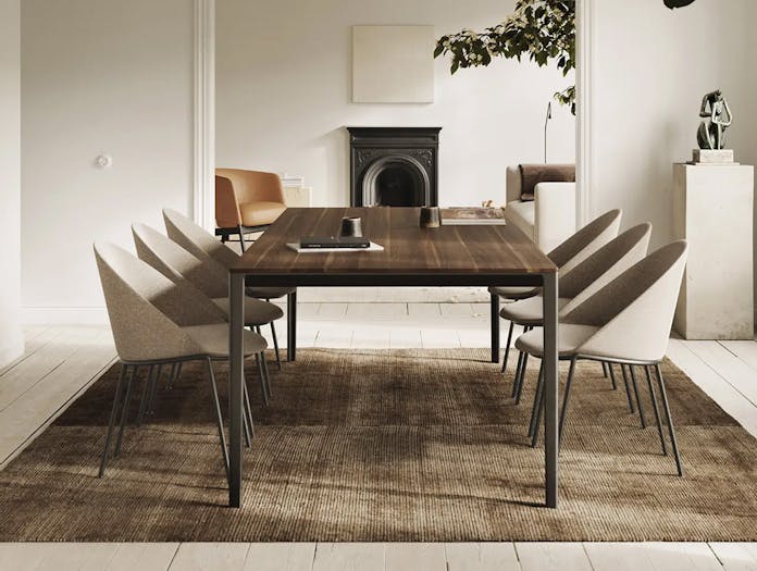 Bensen niels bendtsen circa dining chair metal base lifestyle 5