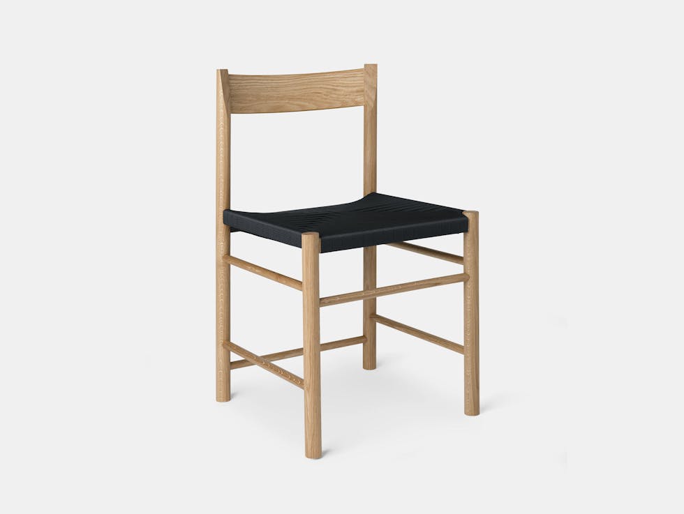 Brdr Kruger F Side Chair oak black Rasmus Baekkel Fex