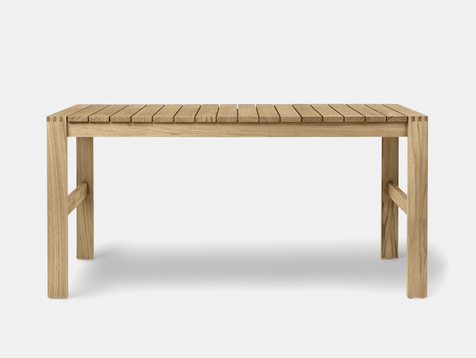 Carl hansen bodil kjaer bk15 untreated teak outdoor table