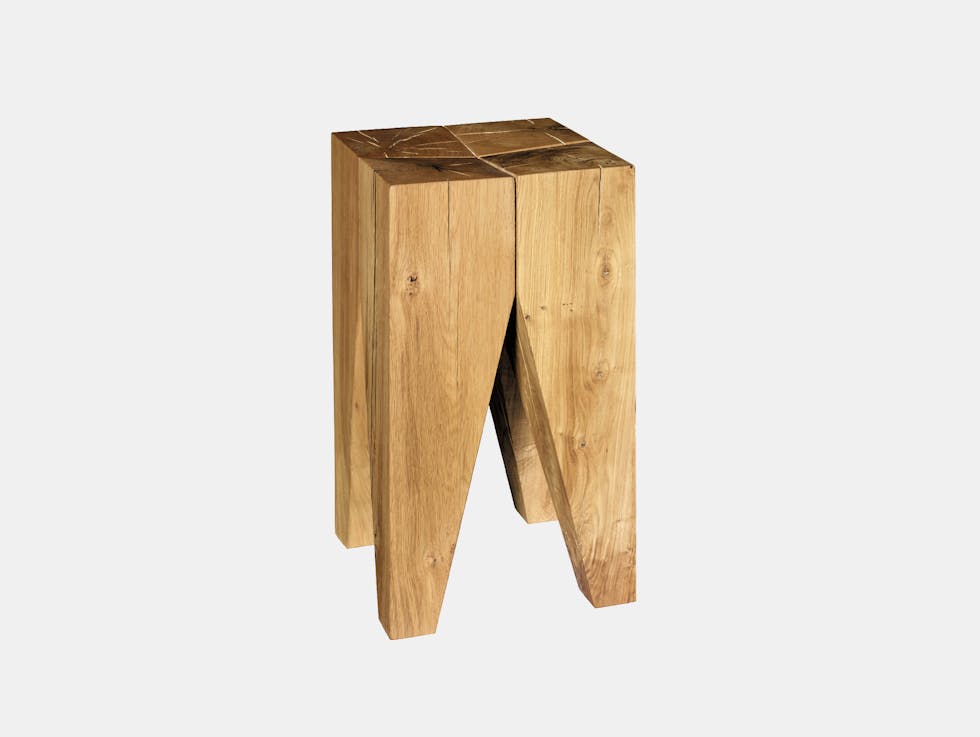 E15 Backenzahn Stool oiled oak