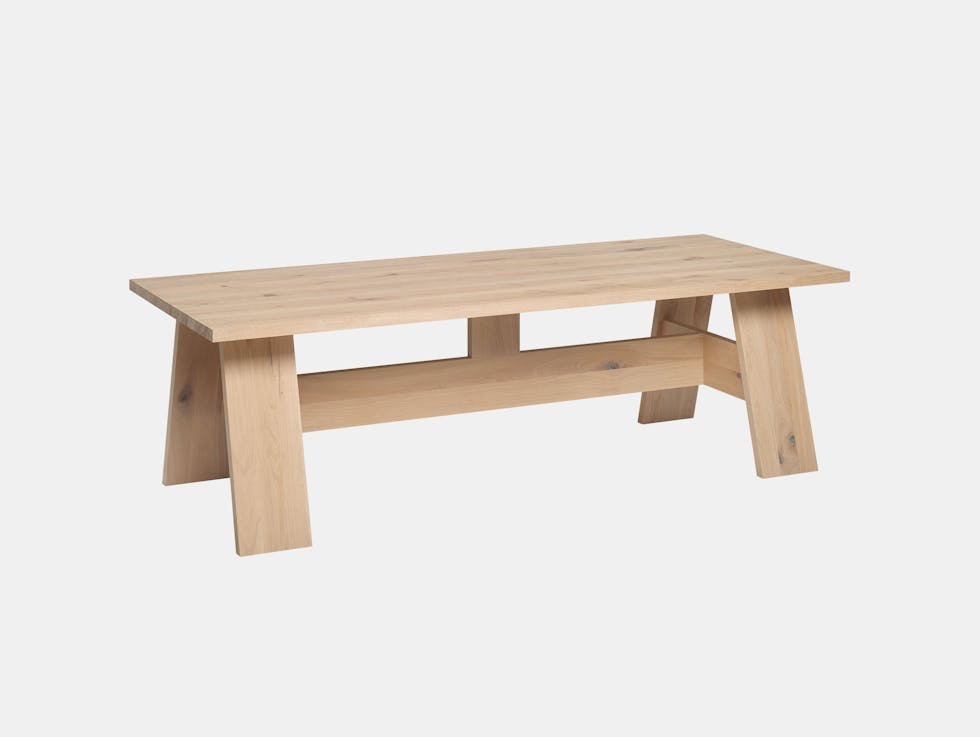 E15 Fayland Table Oak White Pigment David Chipperfield