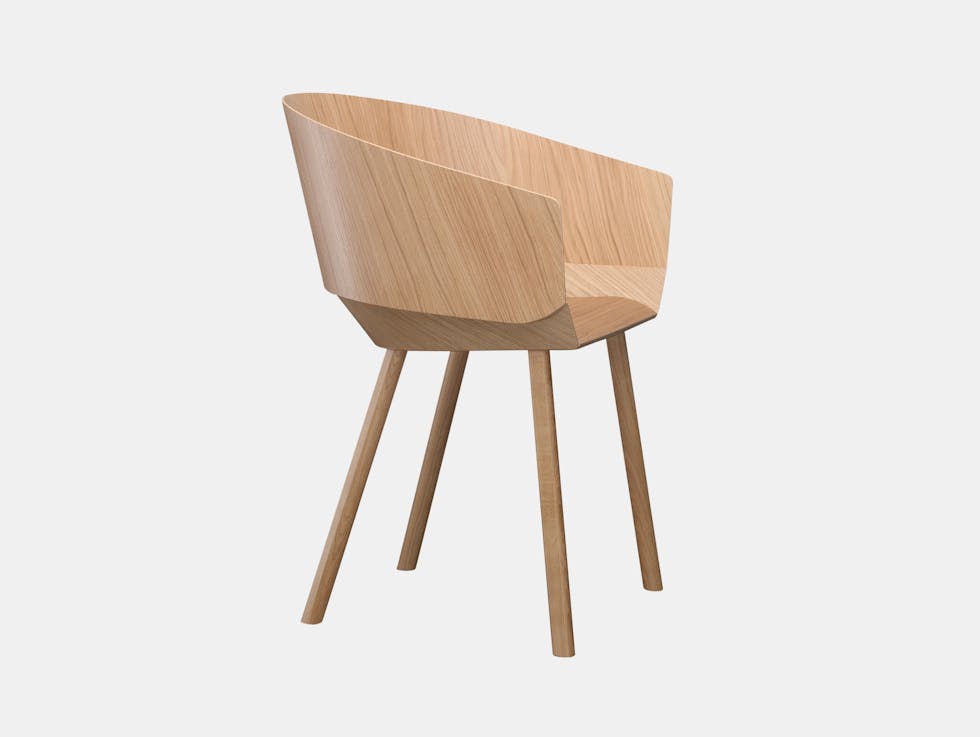 E15 Houdini Armchair Oak Stefan Diez