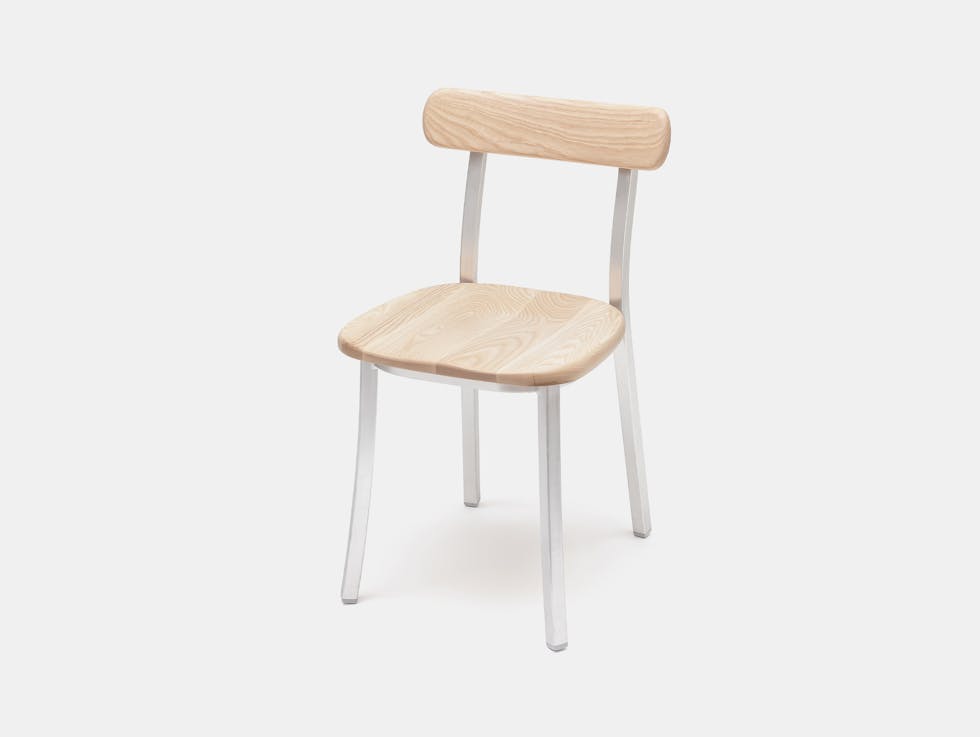 Emeco jasper morrison utility chair natural ash aluminium