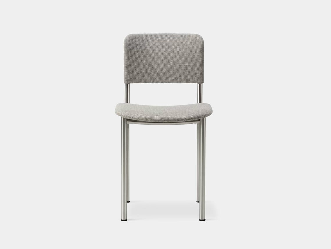 Fredericia barber osgerby plan chair 3414 brushed steel rewool128