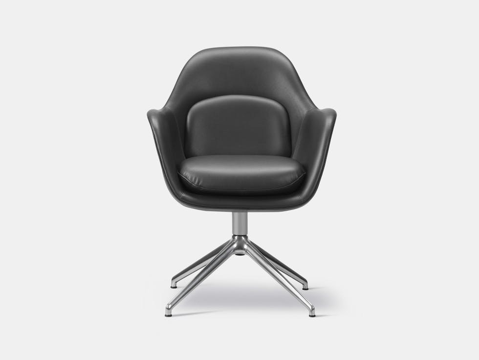 Fredericia dining chair swivel base carlotto 404 5