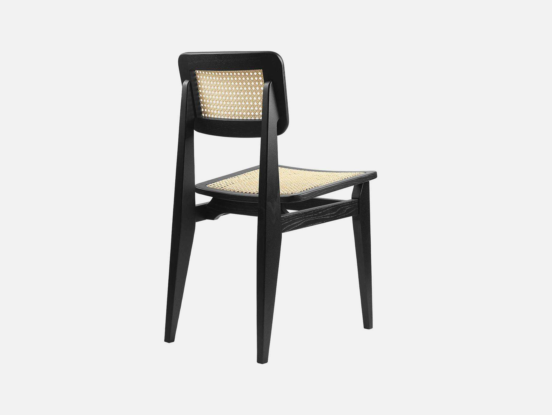Gubi c chair dining all cane blk oak 2
