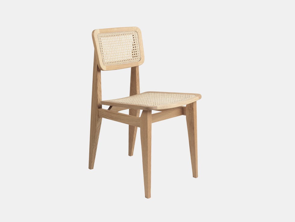 Gubi c chair dining all cane oil oak