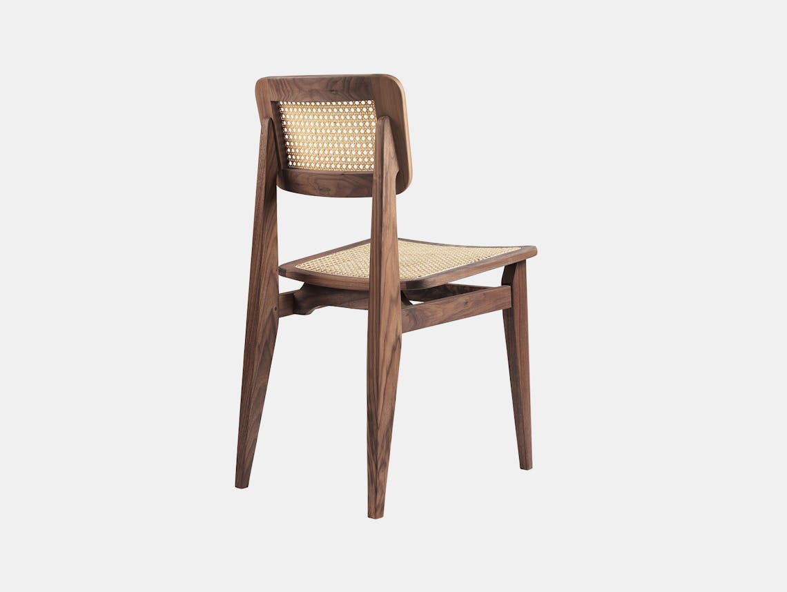 Gubi c dining chair walnut cane