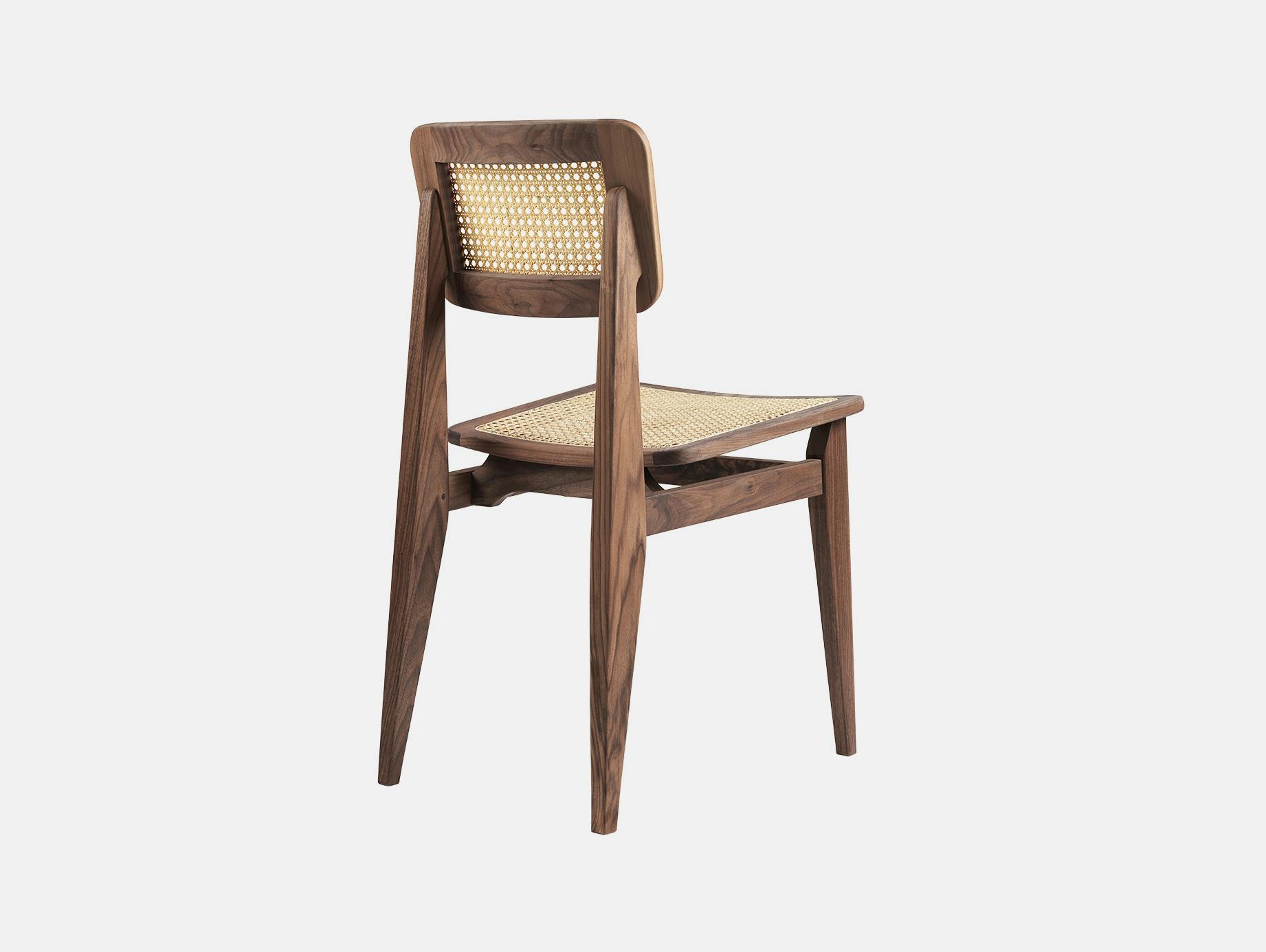 Gubi c dining chair walnut cane