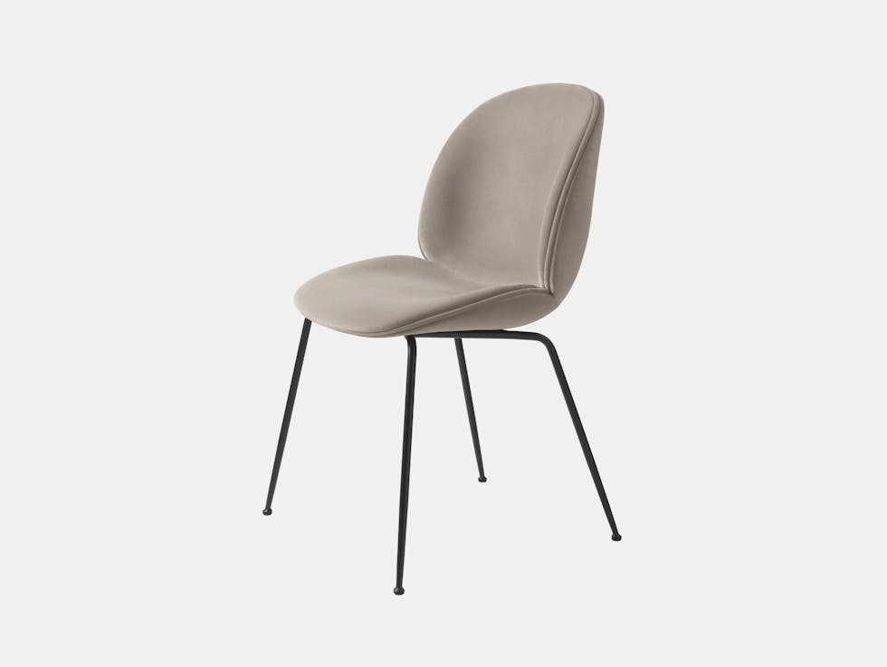 Upholstered Beetle Chair, Conic Base image