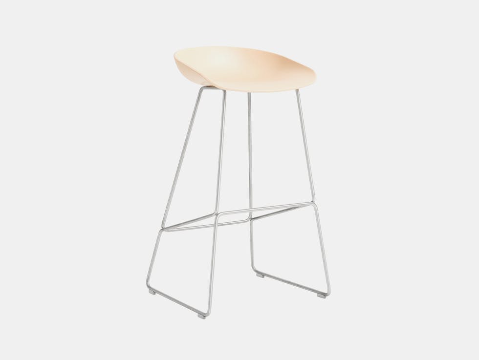 Hay hee welling aas38 steel legs pale peach seat