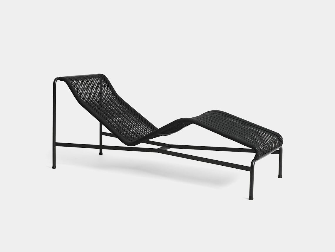 Hay palissade cord chaise longue anthracite