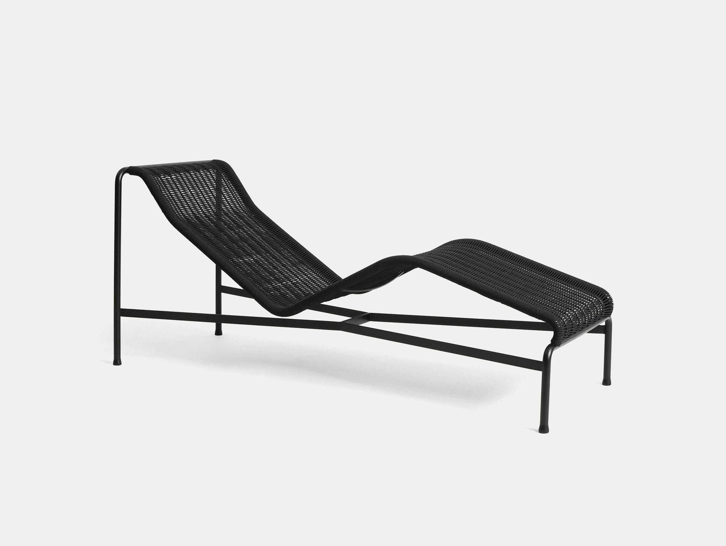 Hay palissade cord chaise longue anthracite
