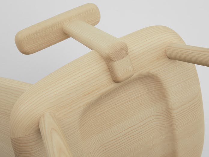 Maruni fugu chair ash detail arms