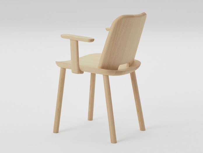 Maruni fugu chair ash with arms