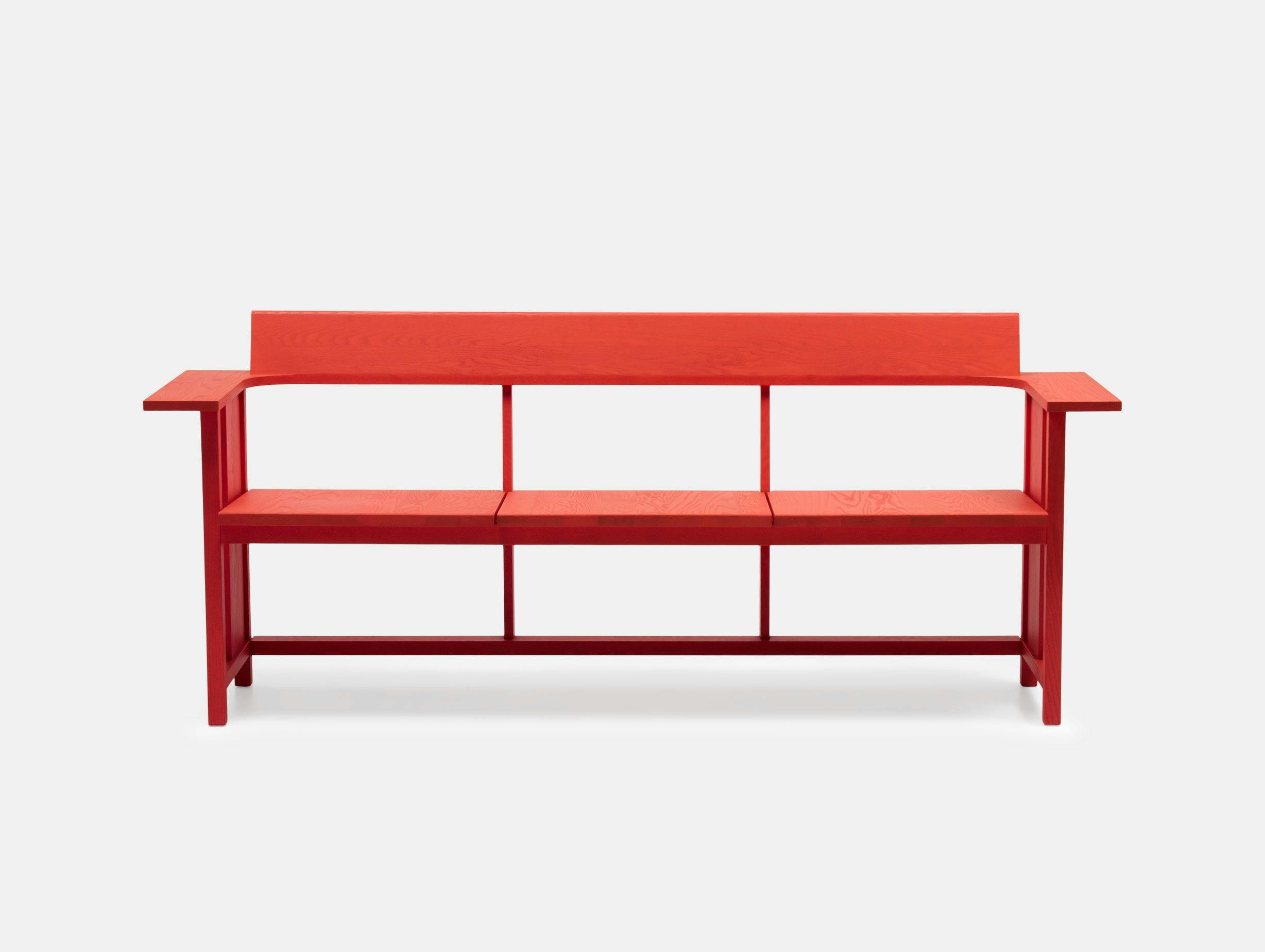 Mattiazzi Clerici Bench Red Ash Konstantin Grcic