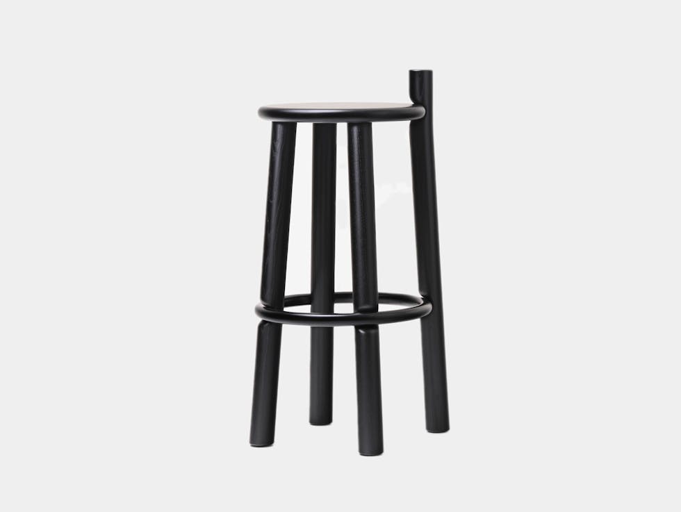 Mattiazzi dopo bar stool black ash