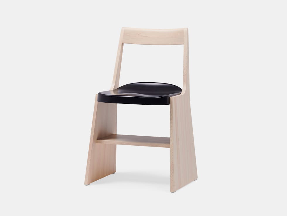 Mattiazzi Fronda Chair Pine Black Seat Sam Hecht Kim Colin