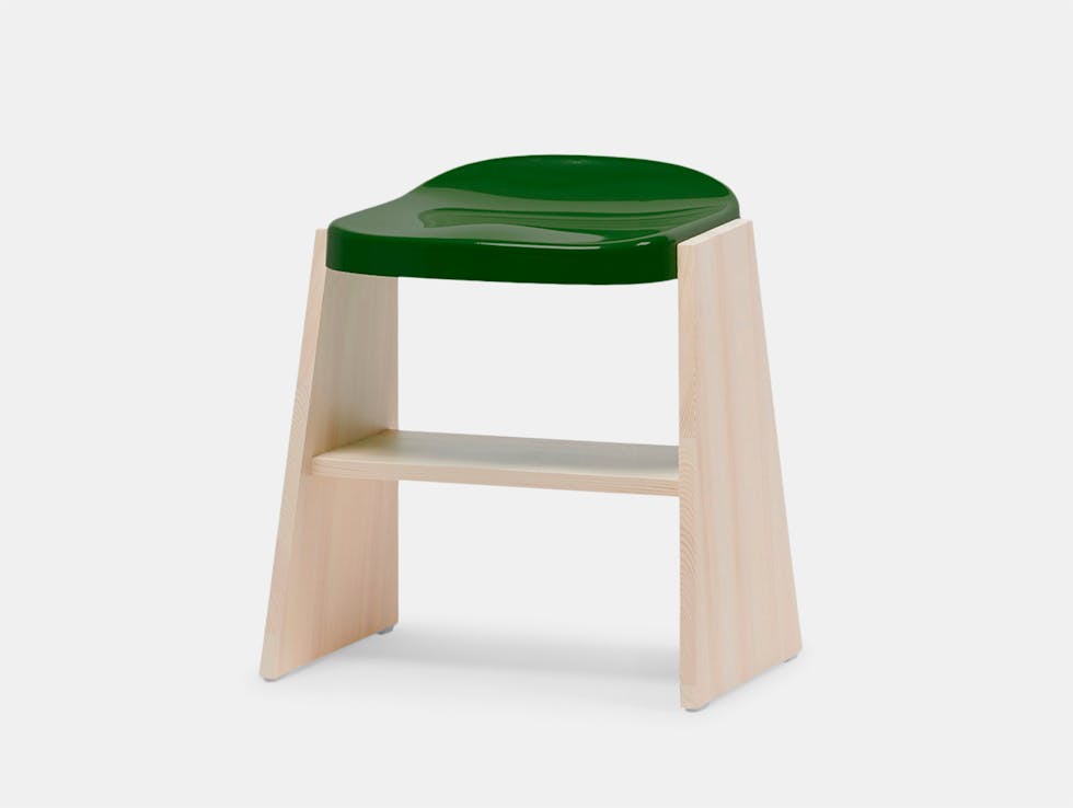 Mattiazzi Fronda Stool Pine Green Seat Sam Hecht Kim Colin