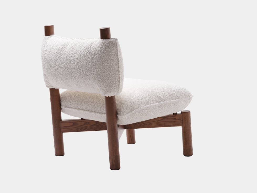 Mattiazzi marialaura irvine pafpaf lounge chair elle0200 walnut stained