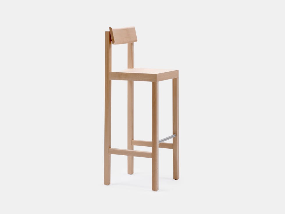 Mattiazzi Primo Bar Stool Natural Beech Konstantin Grcic
