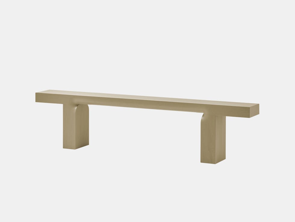 Mattiazzi studio oe oto bench green beige
