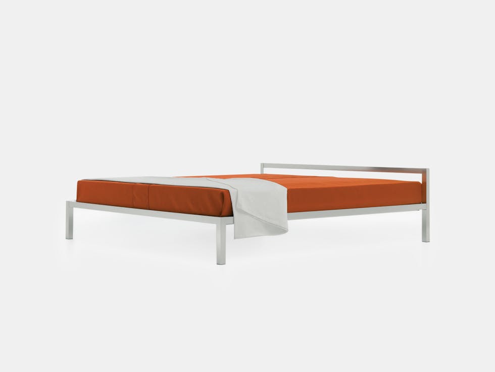 MDF Italia Aluminium Bed Bruno Fattorini