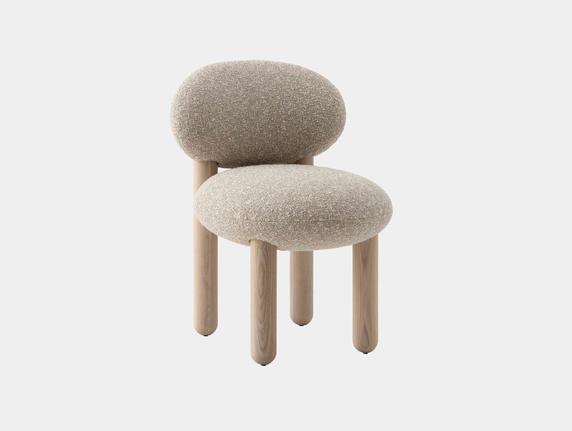 Noom flock chair CS2 natural ash