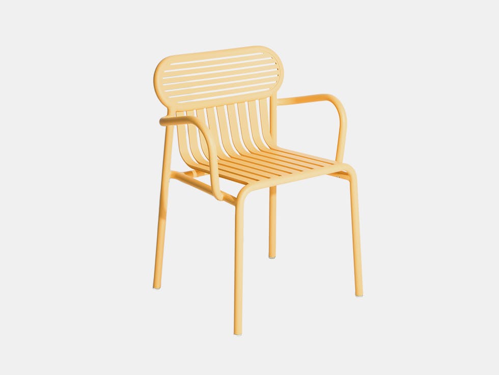 Petite Friture Week End Outdoor Armchair saffron Studio Brichet Ziegler