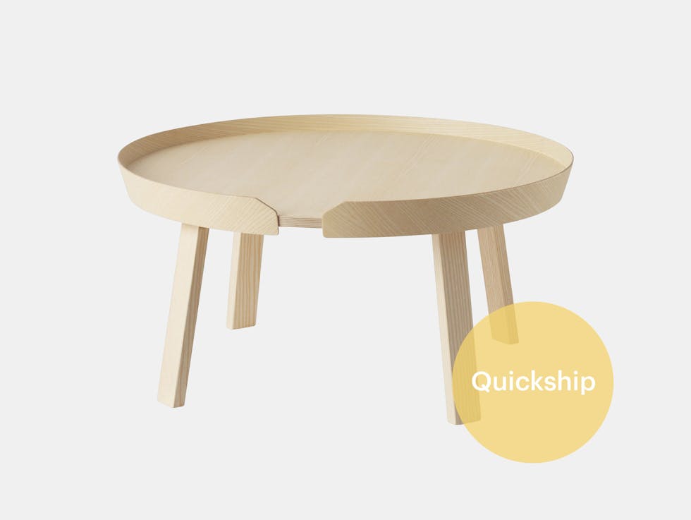 Quickship muuto around coffee table ash
