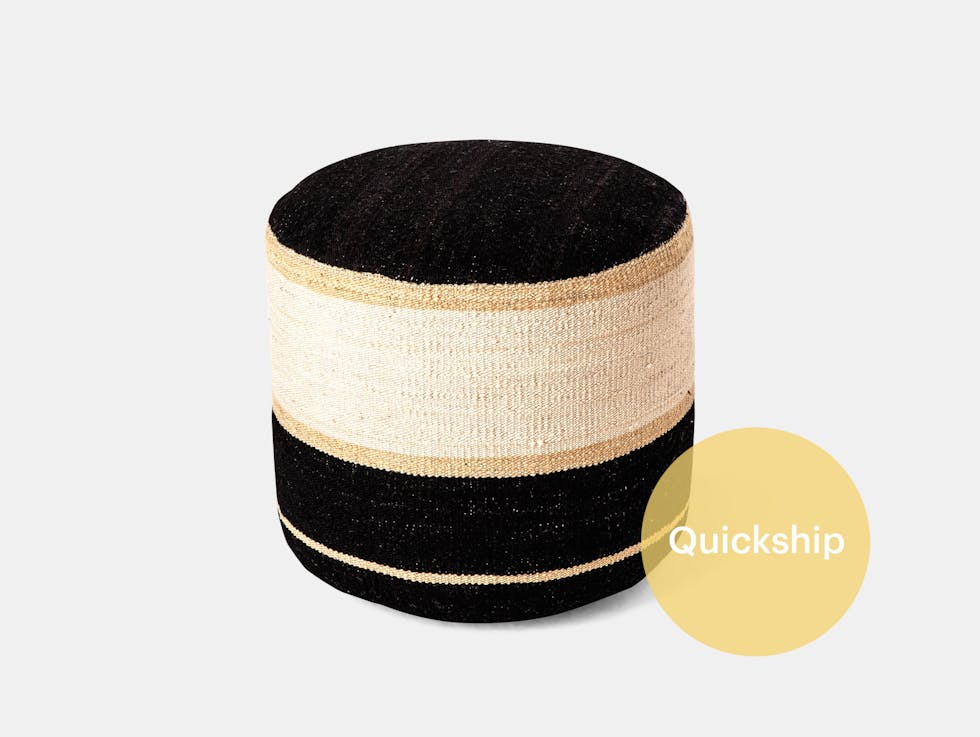 Quickship nanimarquina marcos catalan kilim pouf