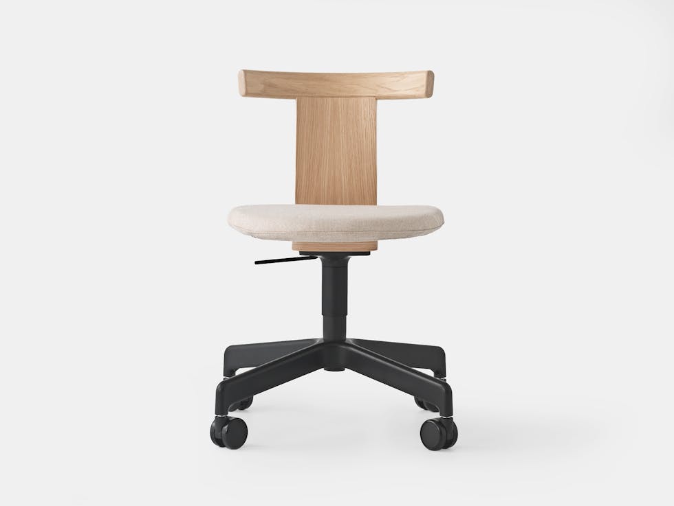Jiro Chair with Castors, Upholstered image