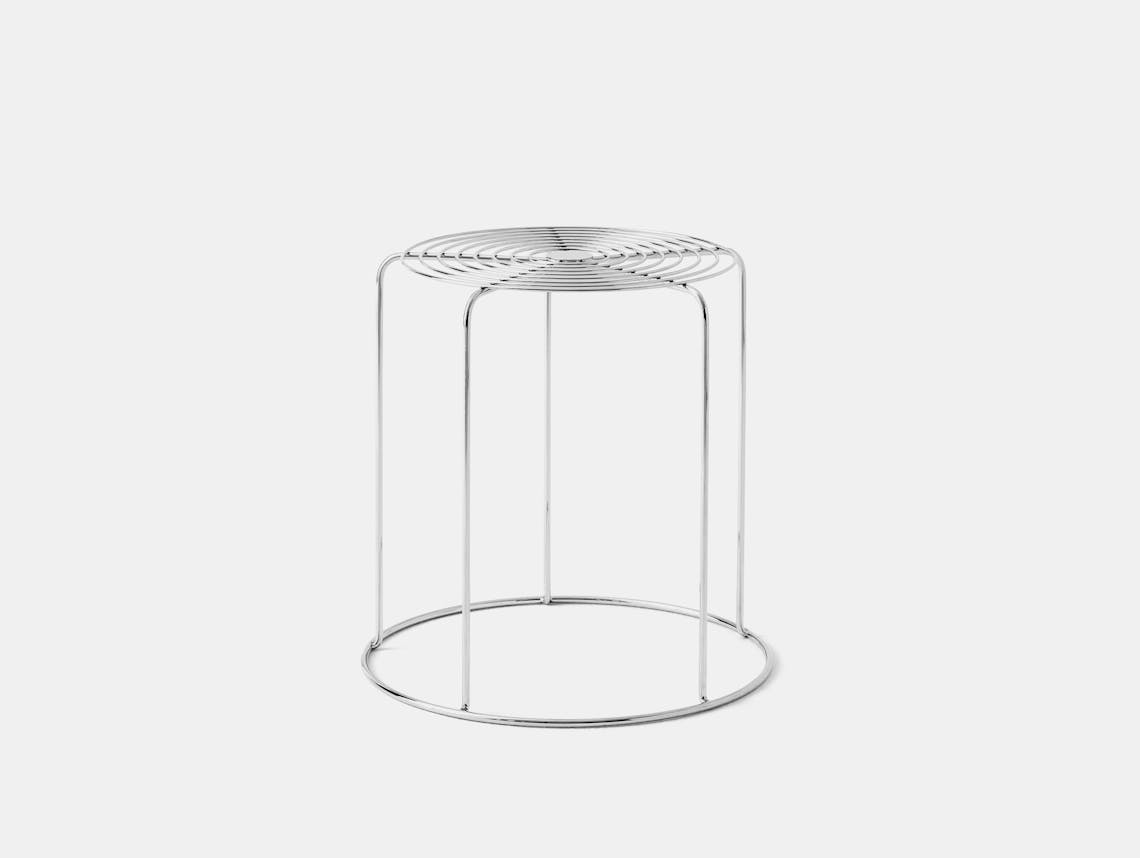 Tradition verner panton wire stool vp11 mirror polished steel