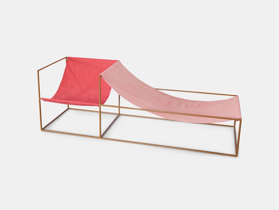 Valerie Objects Duo Seat Red Pink 2 Muller Van Severen