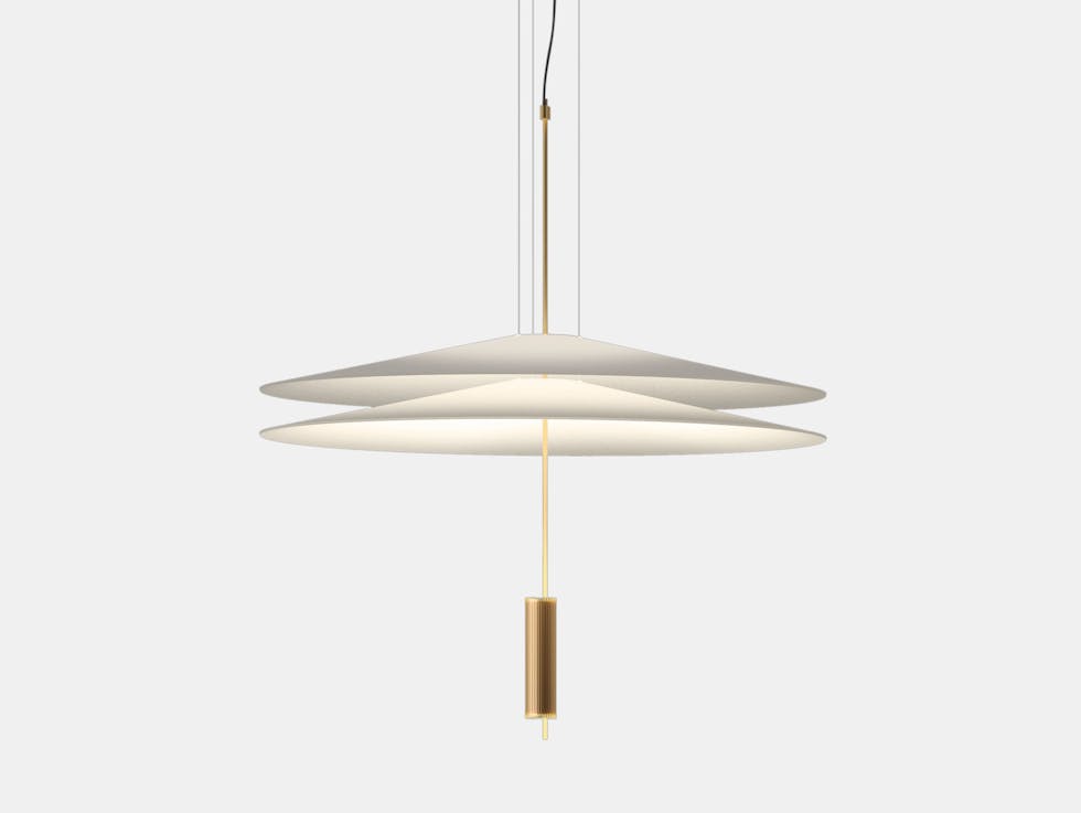 Vibia Flamingo Pendant Lamp Model 1510 gold Antoni Arola