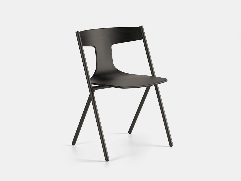 Viccarbe Quadra Chair Black Oak Black