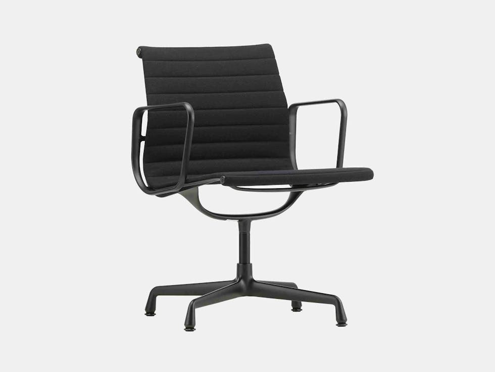 Vitra EA 108 Eames Alu Chair Nero Blk