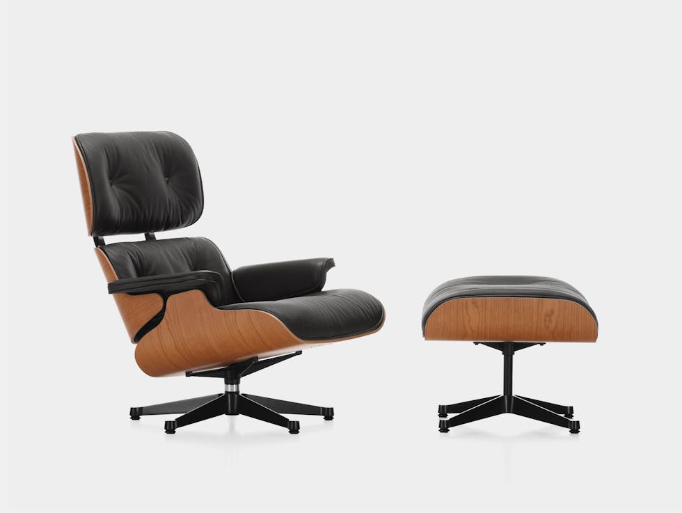 Vitra Eames Lounge Chair Ottoman cherry