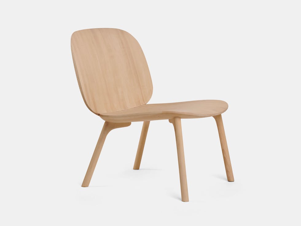 Zanat Unna Lounge Chair Maple White Oil Monica Forster